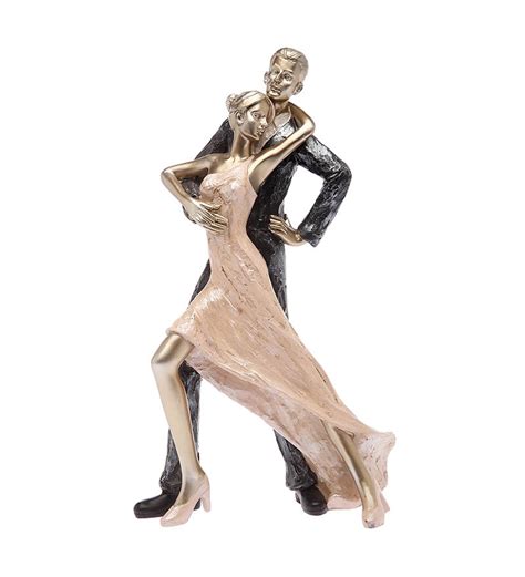 Buy Homestop Polyresin Charming Dancing Couple Statue Online