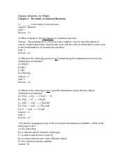 OCHEM 270 Practice Test Questions 2 Pdf Organic Chemistry 8e Wade