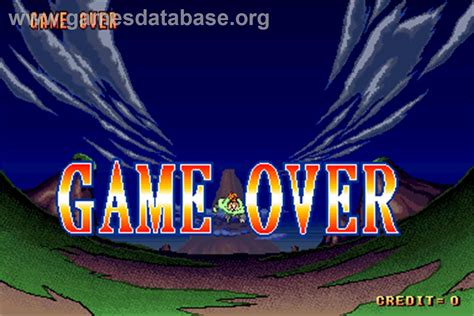 Dragonball Z 2 Super Battle Arcade Artwork Game Over Screen