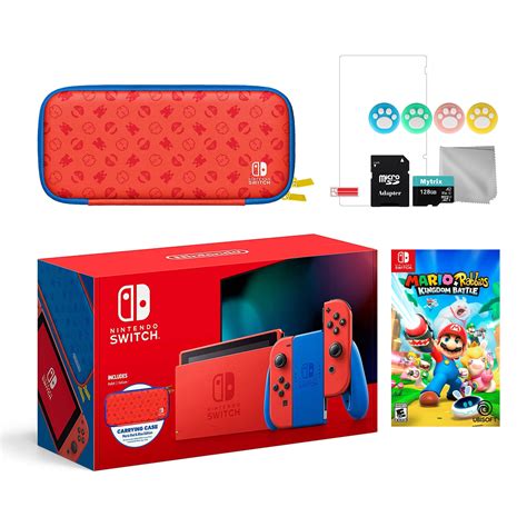 2021 New Nintendo Switch Mario Red And Blue Limited Edition With Mario