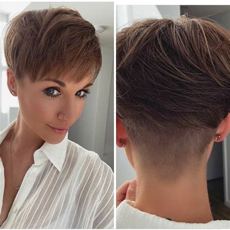 Simple Pixie Hair Cut With Straight Hair Very Short Hairstyle Ideas For Women Popular Haircuts