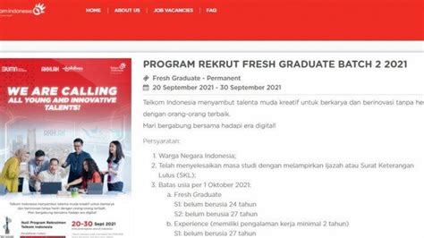 Lowongan Kerja PT Telkom Indonesia Dibuka Untuk Lulusan S1 Dan S2