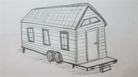 How To Draw A Tiny House Youtube