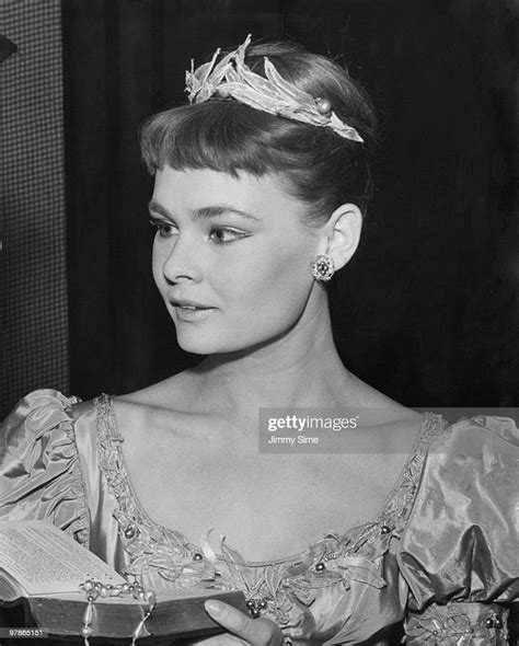 English Actress Judi Dench As Ophelia At A Dress Rehearsal Of Michael