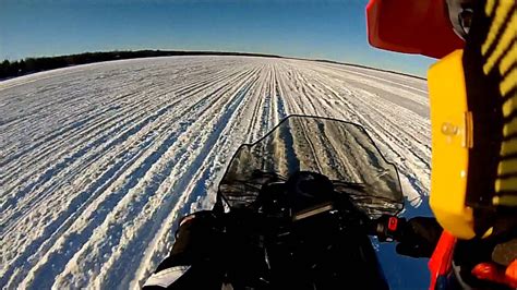 Snowmobiling In The Up Of Mi On Lake Gogebic January 2014 Youtube