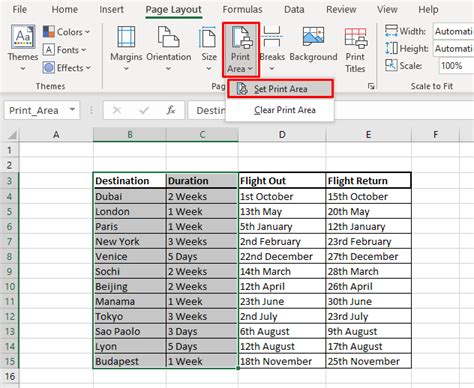 How To Set Page In Excel