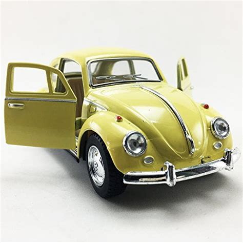 Kinsmart 1967 Volkswagen Vw Classic Beetle Bug Yellow Color 132 Die