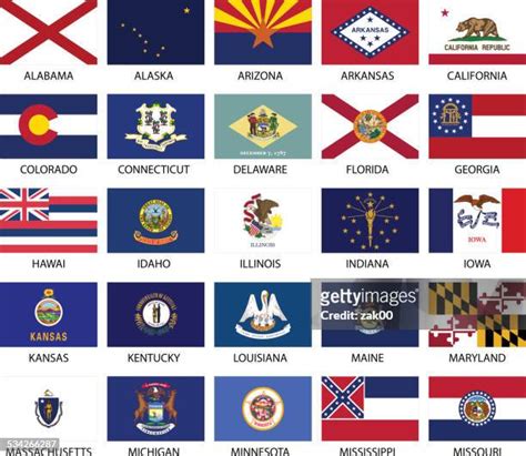 All Us State Flags Photos And Premium High Res Pictures Getty Images