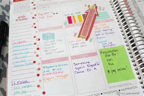 Tips For Organizing A Weekly Planner Down Home Inspiration