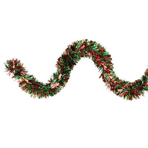 Christmas decoration ornament tree tinsel holidays decor candle png klipartz tinsel town 8 christmas tree décor ideas style magazine stunning ways to decorate a silver christmas tree treetopia how to put tinsel on a christmas tree decorate like professional how to make your decorated. Northlight 12' X 3.5" Unlit Green/Red Wide Cut Christmas Tinsel Garland : Target