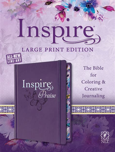Tyndale Inspire Praise Bible Large Print Nlt The Bible For Coloring