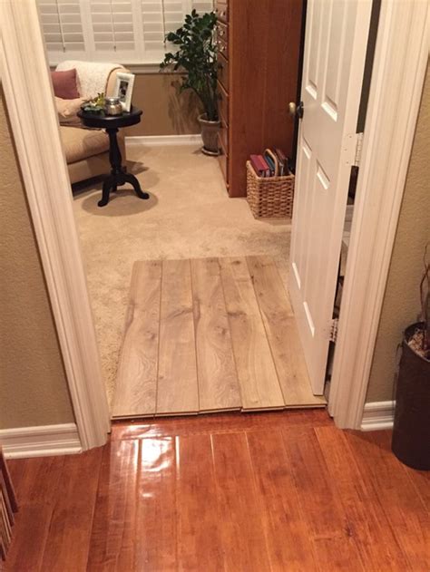 Maybe you would like to learn more about one of these? Is using 2 different wood floors ok from hallway to bedroom?