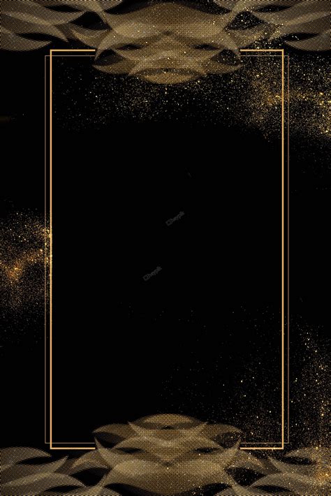 Black And Gold Ppt Background