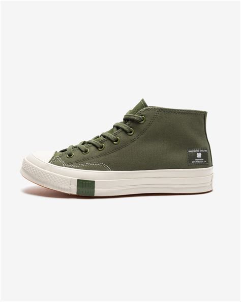 Converse X Undefeated Chuck 70 Mid Chive Parchment Undefeated