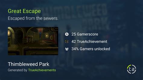 Great Escape Achievement In Thimbleweed Park