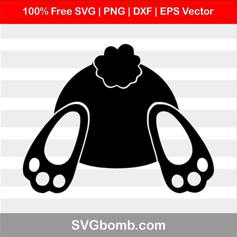 Download Easter Bunny But SVG DXF Cutting File | Craft Ideas | Free ...
