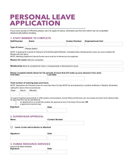 We did not find results for: FREE 11+ Sample Leave Application Forms in PDF | MS Word ...
