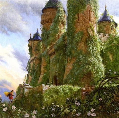 “vine Covered Castle” Ruth Sanderson Fairy Castle Fantasy Castle