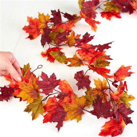 Autumn Maple Leaf Garland Garlands Floral Supplies Craft Supplies
