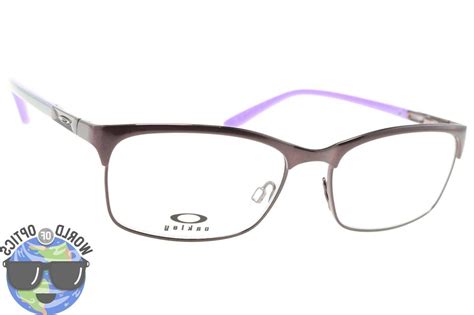 oakley rx eyeglasses ox3157 0253 intuitive women s brushed blackberry