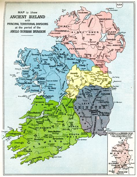 map of ireland at the time of the anglo norman invasion genealogy ireland pinterest
