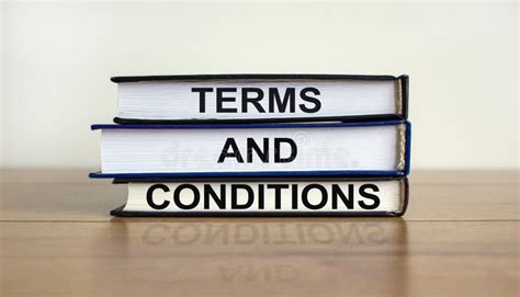 Terms And Conditions Symbol Books With The Text `terms And Conditions
