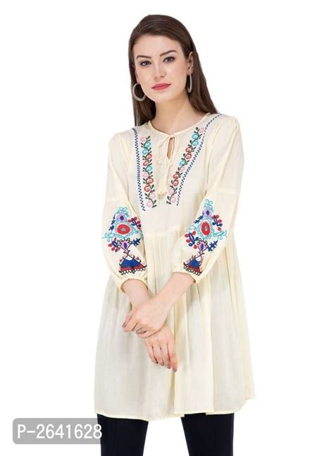Elegant Tunic Tops In 2020 Embroidered Tunic Top Tunic Tops
