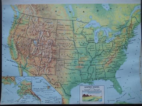 Items Similar To Large Color Map Of The United States On Etsy