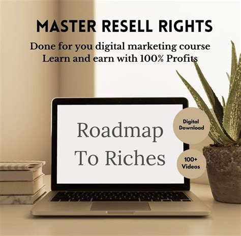 Master Resell Rights Plr Roadmap To Riches Done For You Etsy