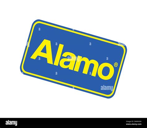 Alamo Rent A Car Rotated Logo White Background B Stock Photo Alamy