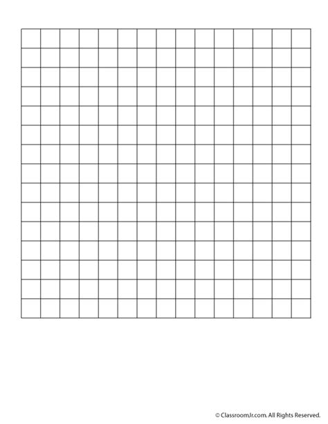 These printable 15x15 crossword puzzles are easy enough for average level crossword fans or a slight challenge for beginner level crossword puzzle enthusiasts. Blank 15 x 15 Grid Paper or Word Search Grid | Woo! Jr ...