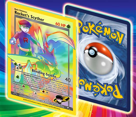 Customaltered Pokémon Gym Series Rainbow Cards Full Art Etsy