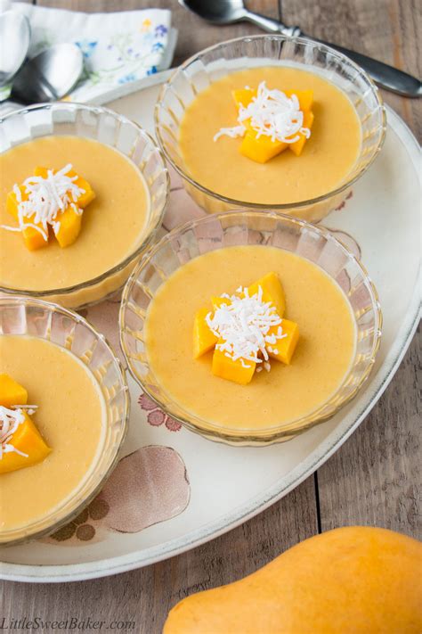 This Rich And Silky Dessert Is Bursting With Luscious Mango Flavor The Simplicity Of This