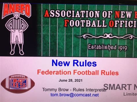 Anefo New 2021 Nfhs Rules June 28 2021