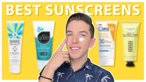 The Best Drugstore Face Sunscreens Youtube