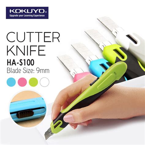Kokuyo Ha S100 Retractable Utility Knife Cutter Knife 9mm Blade