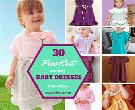 30 Free Knit Baby Dresses Youll Love Knitting Knitting Bee