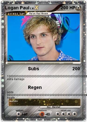 Each box contains 36 packs of cards, some of which paul said he will auction off. Pokémon Logan Paul 68 68 - Subs - My Pokemon Card