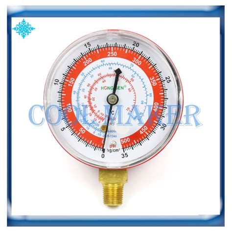 2021 Refrigerant Manometer Manifold Gauge High Low Pressure R134a R404a