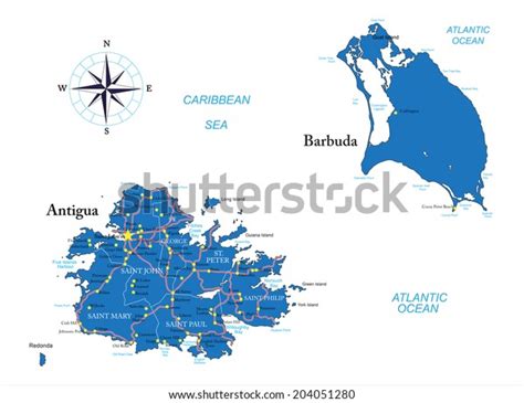 Antigua Barbuda Map 600w 204051280 