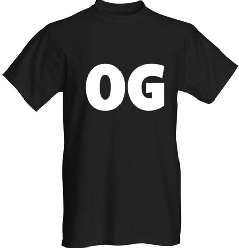 Og T Shirt White Text Amazonca Clothing And Accessories
