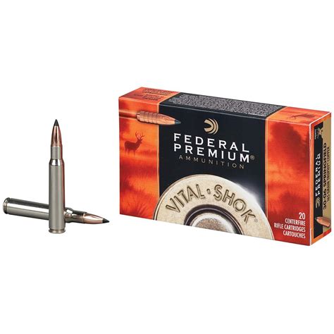 Federal Premium Trophy 308 Win 165 Grain Copper Vital Shok Ammo 20