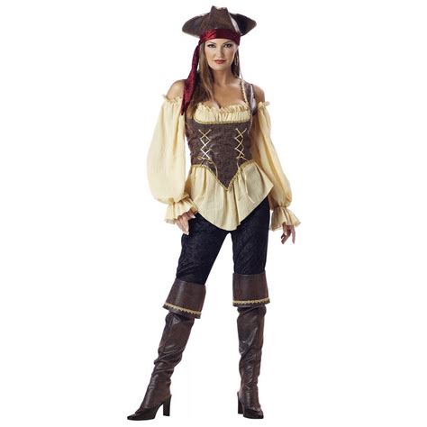 Pirate Costume Women Adult Deluxe Halloween Fancy Dress Ebay