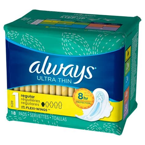 Always Ultra Thin Regular Pads With Wings Target