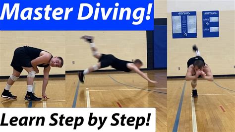 How To Dive In Volleyball Step By Step Youtube