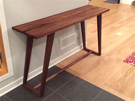 Hall Entry Table Zebrawood And Black Walnut Entry Table Table