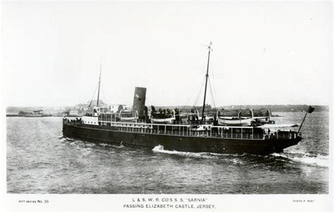 Channel Island Ships And Ferries Ss Sarnia Early Vessel
