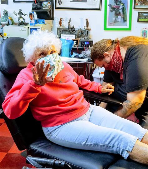 Year Old Grandma Gets First Tattoo To Cross It Off Bucket List