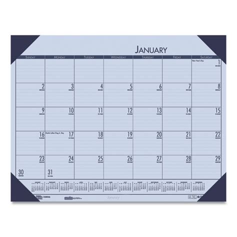 Ecotones Recycled Monthly Desk Pad Calendar 22 X 17 Sunset Orchid