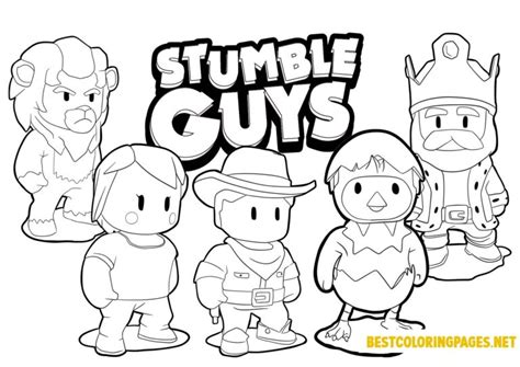 Stumble Guys Coloring Pages Bestcoloringpages Net